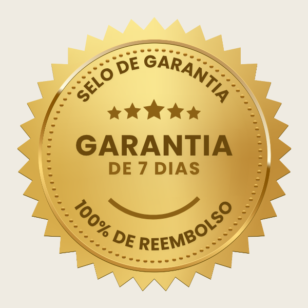 Etiqueta selo de garantia moderno em dourado